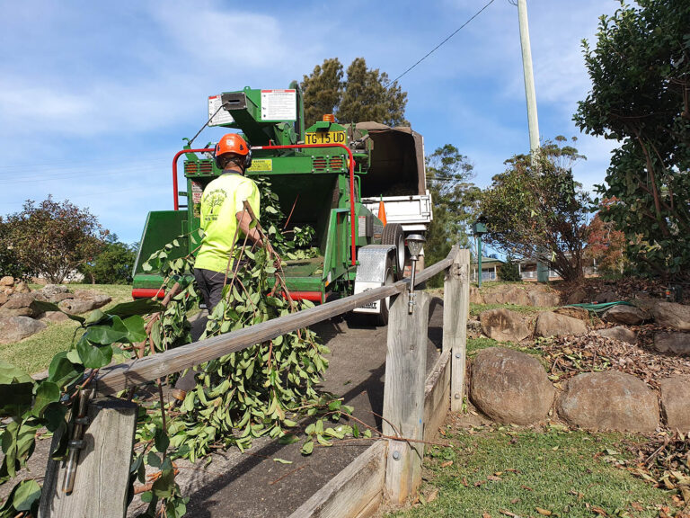 Mulching on site in Ulladulla, Shoalhaven